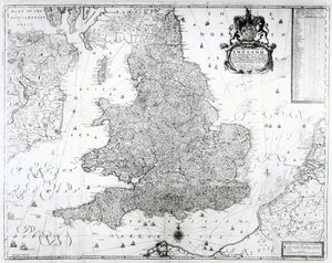 En ny karta över kungariket England och furstendömet Wales, 1669